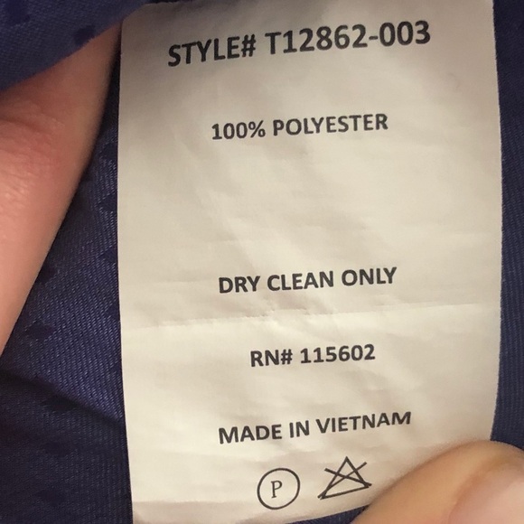 Lush Blue Polka Dot Patterned Ruffle Sleeve Top, S - Picture 6 of 6